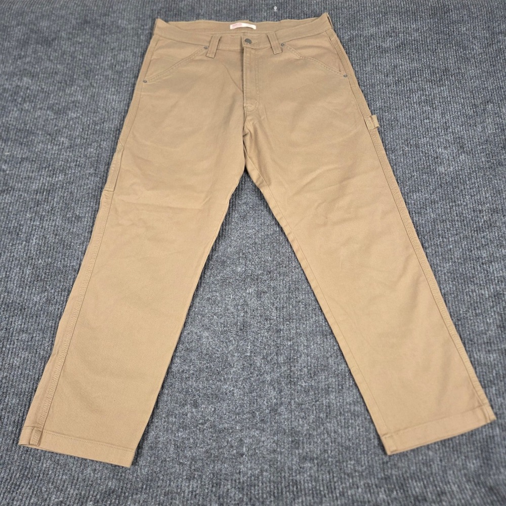 Signature by Levi Strauss & Co Mens Carpenter Pants Tan Khaki 36x30‎ 91600-0089